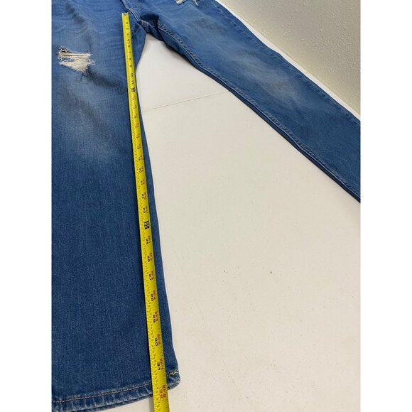 Hollister Epic Flex Super Skinny Jeans Mens 34x32 Blue Distressed Ripped - Picture 10 of 14